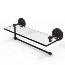 Allied Brass PQN-1PT/16-VB - Prestige Que New Collection Paper Towel Holder with 16 Inch Glass Shelf