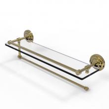 Allied Brass PQN-1PT/22-GAL-UNL - Prestige Que New Collection Paper Towel Holder with 22 Inch Gallery Glass Shelf