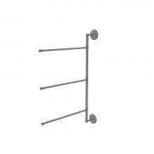 Allied Brass PQN-27/3/16/28-GYM - Prestige Que New Collection 3 Swing Arm Vertical 28 Inch Towel Bar