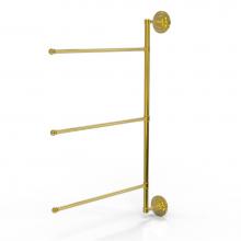 Allied Brass PQN-27/3/16/28-PB - Prestige Que New Collection 3 Swing Arm Vertical 28 Inch Towel Bar