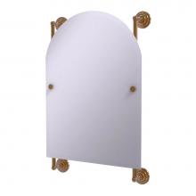 Allied Brass PQN-27-94-BBR - Prestige Que New Collection Arched Top Frameless Rail Mounted Mirror