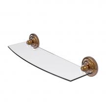 Allied Brass PQN-33/18-BBR - Prestige Que New Collection 18 Inch Glass Shelf