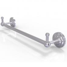 Allied Brass PQN-41-24-PEG-SCH - Prestige Que New Collection 24 Inch Towel Bar with Integrated Hooks