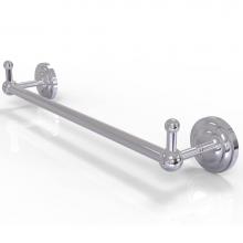 Allied Brass PQN-41-36-PEG-PC - Prestige Que New Collection 36 Inch Towel Bar with Integrated Hooks