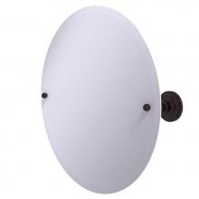 Allied Brass PQN-90-ABZ - Frameless Round Tilt Mirror with Beveled Edge
