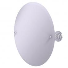 Allied Brass PQN-90-SCH - Frameless Round Tilt Mirror with Beveled Edge