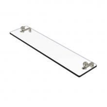 Allied Brass PR-1/16-PNI - 16 Inch Glass Vanity Shelf with Beveled Edges