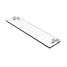 Allied Brass PR-1/16-SCH - 16 Inch Glass Vanity Shelf with Beveled Edges
