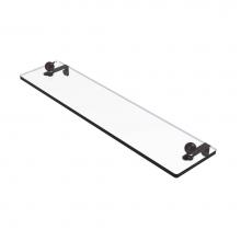 Allied Brass PR-1/22-VB - 22 Inch Glass Vanity Shelf with Beveled Edges