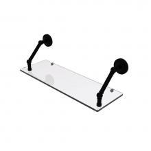 Allied Brass PR-1-24-BKM - Prestige Regal Collection 24 Inch Floating Glass Shelf