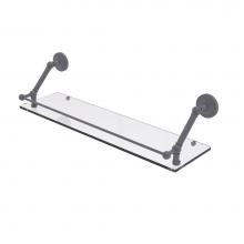 Allied Brass PR-1-30-GAL-GYM - Prestige Regal 30 Inch Floating Glass Shelf with Gallery Rail