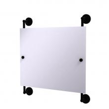Allied Brass PR-27-93-BKM - Prestige Regal Landscape Rectangular Frameless Rail Mounted Mirror