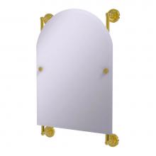 Allied Brass PR-27-94-PB - Prestige Regal Collection Arched Top Frameless Rail Mounted Mirror