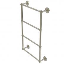 Allied Brass PR-28G-24-PNI - Prestige Regal Collection 4 Tier 24 Inch Ladder Towel Bar with Groovy Detail