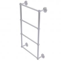 Allied Brass PR-28G-24-SCH - Prestige Regal Collection 4 Tier 24 Inch Ladder Towel Bar with Groovy Detail