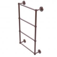 Allied Brass PR-28G-30-CA - Prestige Regal Collection 4 Tier 30 Inch Ladder Towel Bar with Groovy Detail