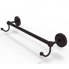 Allied Brass PR-41-18-HK-ABZ - Prestige Regal Collection 18 Inch Towel Bar with Integrated Hooks