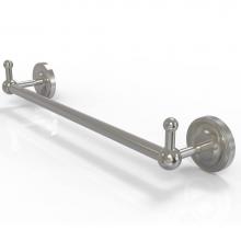 Allied Brass PR-41-18-PEG-SN - Prestige Regal Collection 18 Inch Towel Bar with Integrated Hooks