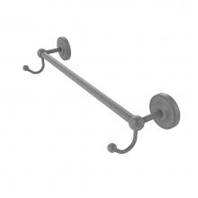 Allied Brass PR-41-36-HK-GYM - Prestige Regal Collection 36 Inch Towel Bar with Integrated Hooks