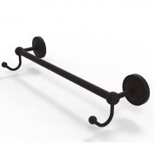 Allied Brass PR-41-36-HK-ORB - Prestige Regal Collection 36 Inch Towel Bar with Integrated Hooks