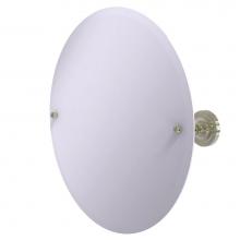 Allied Brass PR-90-PNI - Frameless Round Tilt Mirror with Beveled Edge