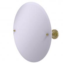 Allied Brass PR-90-UNL - Frameless Round Tilt Mirror with Beveled Edge