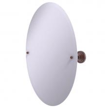 Allied Brass PR-91-CA - Frameless Oval Tilt Mirror with Beveled Edge