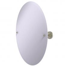Allied Brass PR-91-PNI - Frameless Oval Tilt Mirror with Beveled Edge