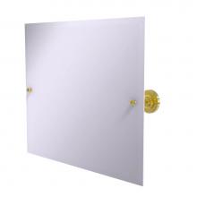 Allied Brass PR-93-PB - Frameless Landscape Rectangular Tilt Mirror with Beveled Edge