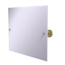 Allied Brass PR-93-SBR - Frameless Landscape Rectangular Tilt Mirror with Beveled Edge