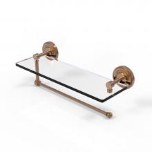 Allied Brass PRBP-1PT/16-BBR - Prestige Regal Collection Paper Towel Holder with 16 Inch Glass Shelf