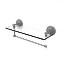 Allied Brass PRBP-1PT/16-GYM - Prestige Regal Collection Paper Towel Holder with 16 Inch Glass Shelf