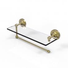 Allied Brass PRBP-1PT/16-SBR - Prestige Regal Collection Paper Towel Holder with 16 Inch Glass Shelf