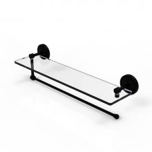 Allied Brass PRBP-1PT/22-BKM - Prestige Regal Collection Paper Towel Holder with 22 Inch Glass Shelf