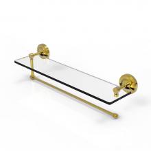 Allied Brass PRBP-1PT/22-PB - Prestige Regal Collection Paper Towel Holder with 22 Inch Glass Shelf