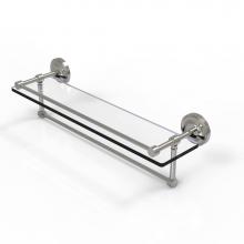 Allied Brass PRBP-1TB/22-GAL-SN - 22 Inch Gallery Glass Shelf with Towel Bar