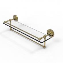 Allied Brass PRBP-1TB/22-GAL-UNL - 22 Inch Gallery Glass Shelf with Towel Bar