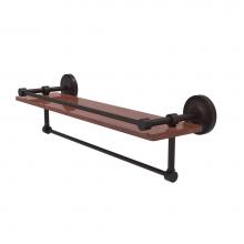 Allied Brass PRBP-1TB-22-GAL-IRW-VB - Prestige Regal Collection 22 Inch IPE Ironwood Shelf with Gallery Rail and Towel Bar