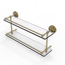 Allied Brass PRBP-2/22-GAL-UNL - Prestige Regal 22 Inch Double Glass Shelf with Gallery Rail