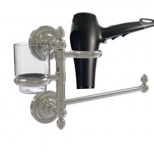 Allied Brass PR-GTBD-1-SN - Prestige Regal Collection Hair Dryer Holder and Organizer