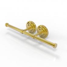 Allied Brass QN-24-2-PB - Que New Collection Double Roll Toilet Tissue Holder
