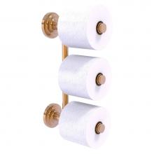Allied Brass QN-24-3-BBR - Que New Collection 3 Roll Reserve Roll Toilet Paper Holder - Brushed Bronze