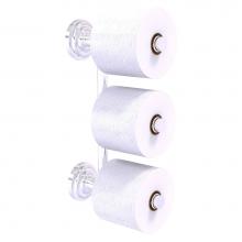 Allied Brass QN-24-3-SCH - Que New Collection 3 Roll Reserve Roll Toilet Paper Holder - Satin Chrome