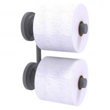 Allied Brass QN-24-RR-2-GYM - Que New Collection 2 Roll Reserve Roll Toilet Paper Holder - Matte Gray