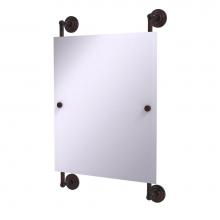 Allied Brass QN-27-92-VB - Que New Collection Rectangular Frameless Rail Mounted Mirror