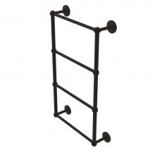 Allied Brass QN-28D-36-ORB - Que New Collection 4 Tier 36 Inch Ladder Towel Bar with Dotted Detail