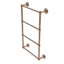 Allied Brass QN-28T-30-BBR - Que New Collection 4 Tier 30 Inch Ladder Towel Bar with Twisted Detail