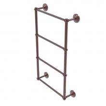 Allied Brass QN-28T-30-CA - Que New Collection 4 Tier 30 Inch Ladder Towel Bar with Twisted Detail