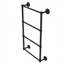 Allied Brass QN-28T-30-ORB - Que New Collection 4 Tier 30 Inch Ladder Towel Bar with Twisted Detail