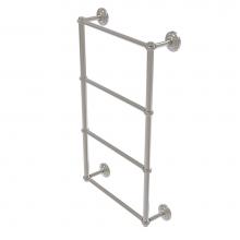 Allied Brass QN-28T-36-SN - Que New Collection 4 Tier 36 Inch Ladder Towel Bar with Twisted Detail